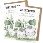 Congratulations Card for the Birth of Twins