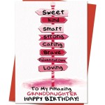 Granddaughter Birthday Card