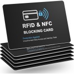 6 Pack RFID Blocking Cards