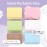 Pack of 120 Blank Index Cards Colourful Kraft Paper Cards Set in 6 Colours