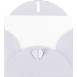Personalized Greeting Cards 1 PCS Blank White with White Envelopes